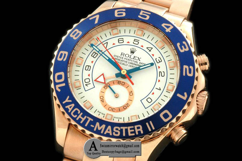 Replica Rolex 2007 Yatchmaster II (42mm) Rose Gold/Rose Gold White Asia 2813 Watches