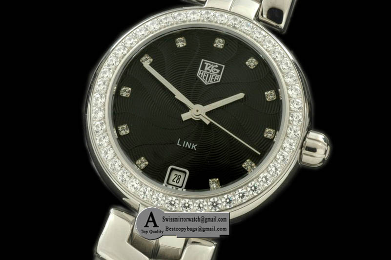 Tag Heuer 2012 Link Sports SS SS Black Diamond S-Qtz Replica Watches