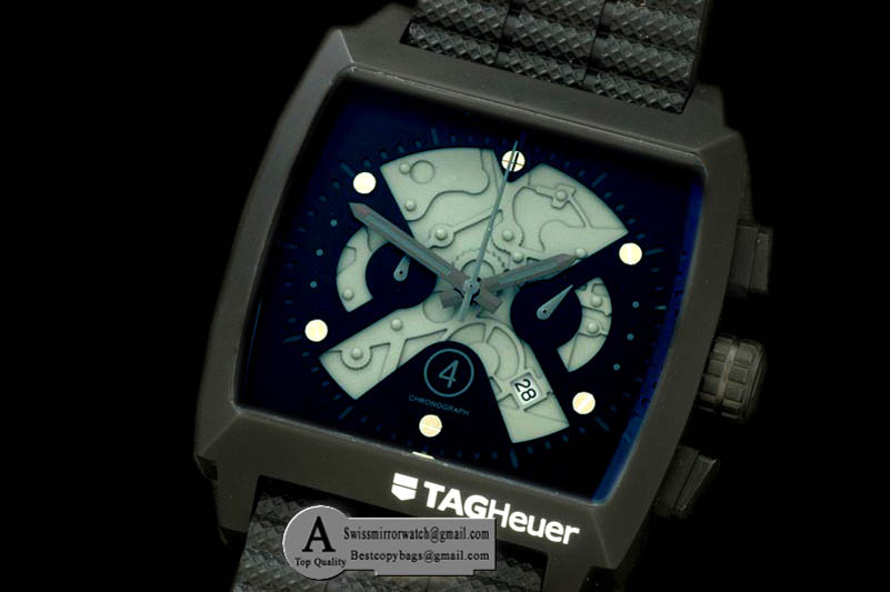 Tag Heuer Monaco Limited Edition SS Skeleton Grey OS20 Chrono Qtz Replica Watches