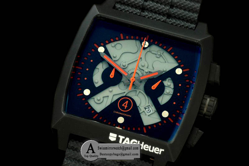 Tag Heuer Monaco Limited Edition SS Skeleton Orange OS20 Chrono Qtz Replica Watches