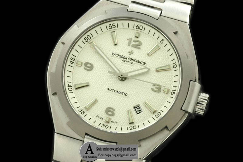 Vacheron Constantin Overseas SS SS White Swiss Eta 2836-2 Replica Watches