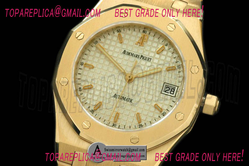 Audemars Piguet Royal Oak Automatic YG/YG White Asian Eta 2824-2