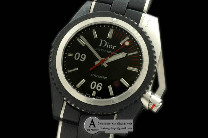 Dior Chiffre Rouge D02 CD085540R001 SS/Rubber Swiss Eta 2824 Replica Watches