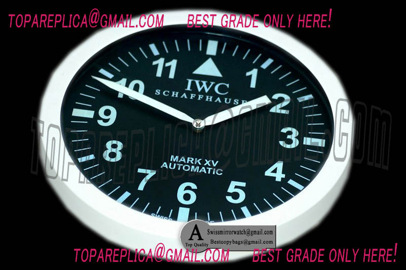 Replica IWC Mark XV Wall Clock - White Frame IW3255