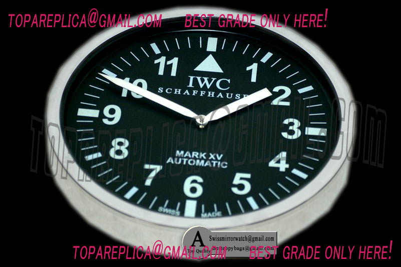 Replica IWC Mark XV Wall Clock - Steel Frame IW3255