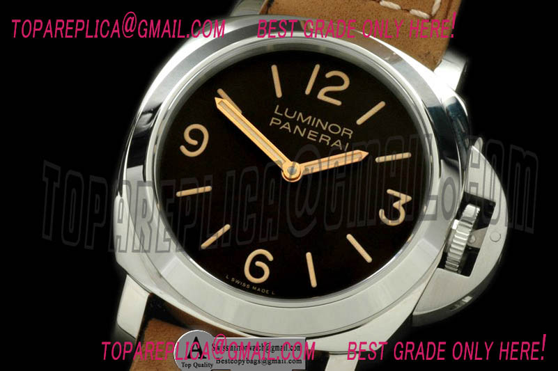Replica Officine Panerai Luminor Base 44mm Pam 390N Base Leather Black Watches