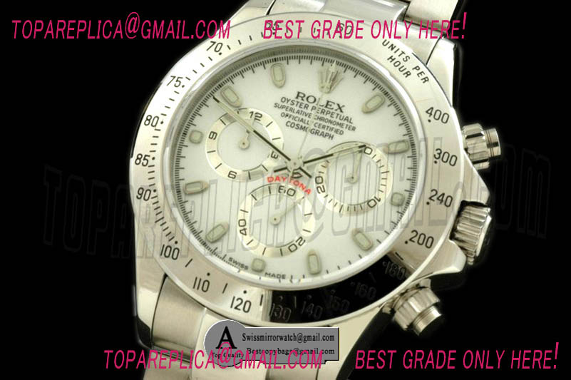 Rolex Daytona 116520 SS/SS White Stick A-7750 Sec@6 28800bph