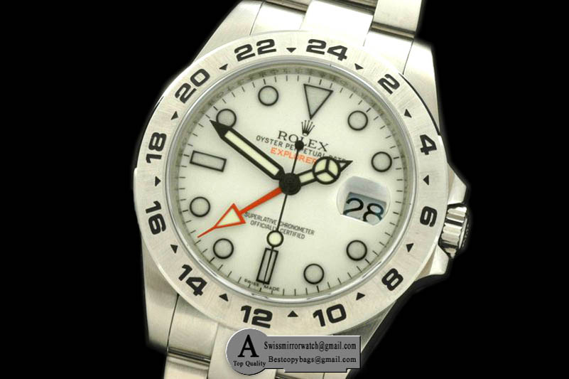 Rolex 2011 Explorer II 42mm 216570 White Replica Watches