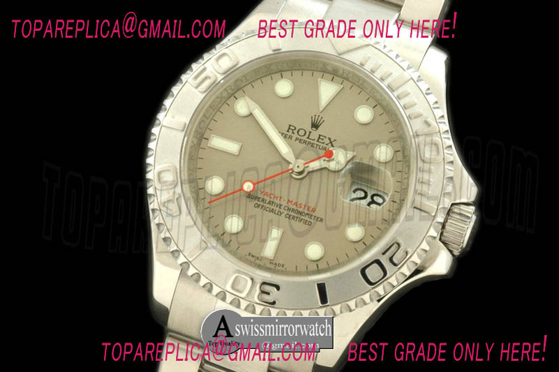 Rolex Yachtmaster Men SS Grey Asia 2813