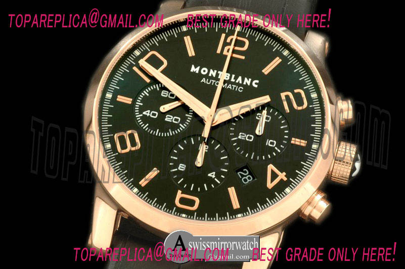 Montblanc Timewalker Chrono RG/LE Black A-7753
