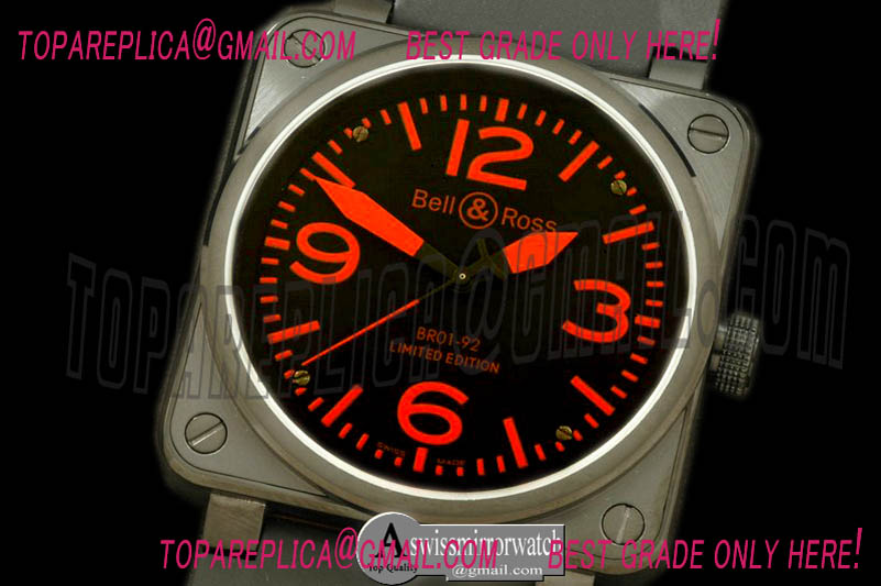 Bell&Ross BR01-92 Automatic PVD/RU Black/Red A-2836