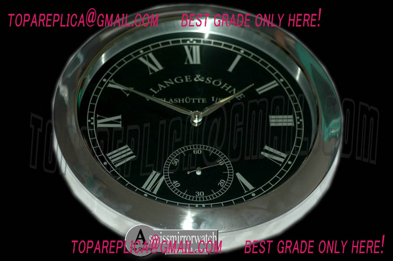 A.Lange & Sohne Dealer Clock Lange 1 Style SS/Blk-Roman Swiss Quartz