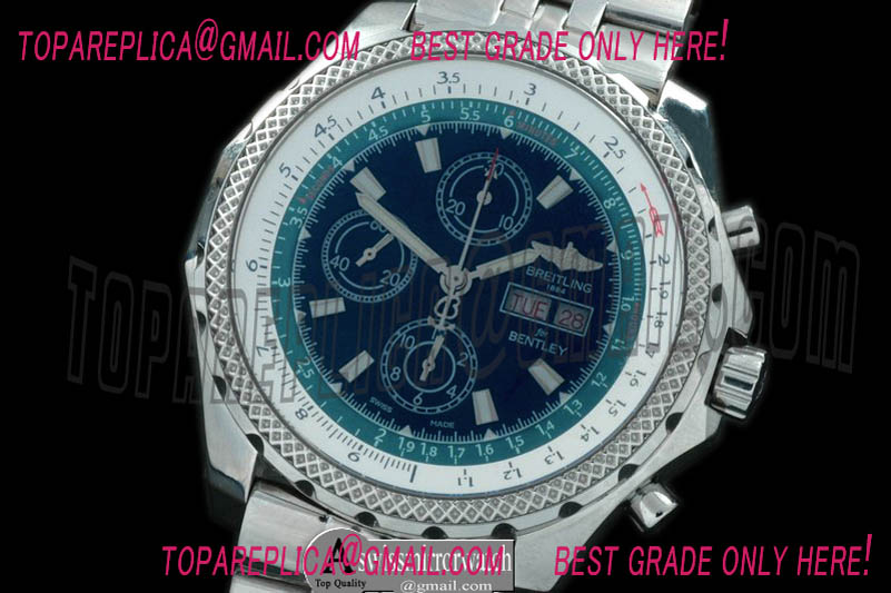 Breitling Bentley GTII SS/SS Black/Green Asia 7750 28800bph