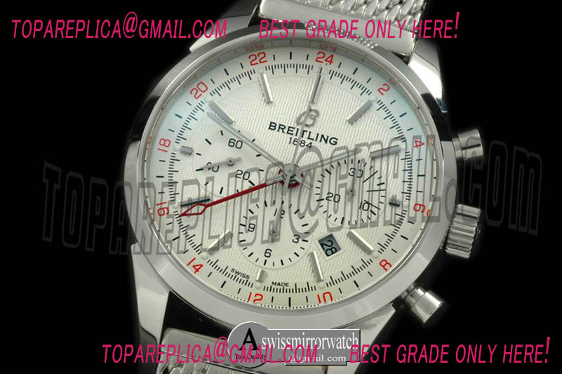 Breitling TransOcean Chrono/GMT Men SS/ME White A-7750