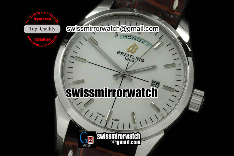 Breitling TransOcean DayDate SS/LE White Asian 2836