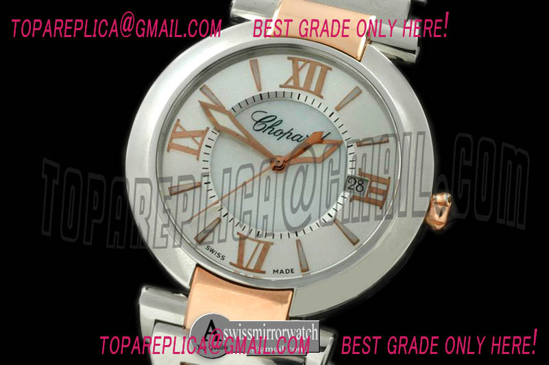 Ladies Chopard Imperiale SS/RG White Asia 2824