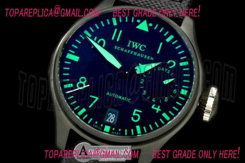 IWC Big Pilot 5019 Boutique PVD/NY Blk/Green Asian 23J