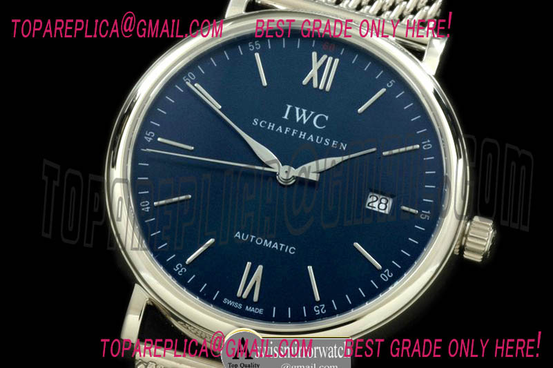 IWC Portofino Automatic SS/ME Blue Asia 2892