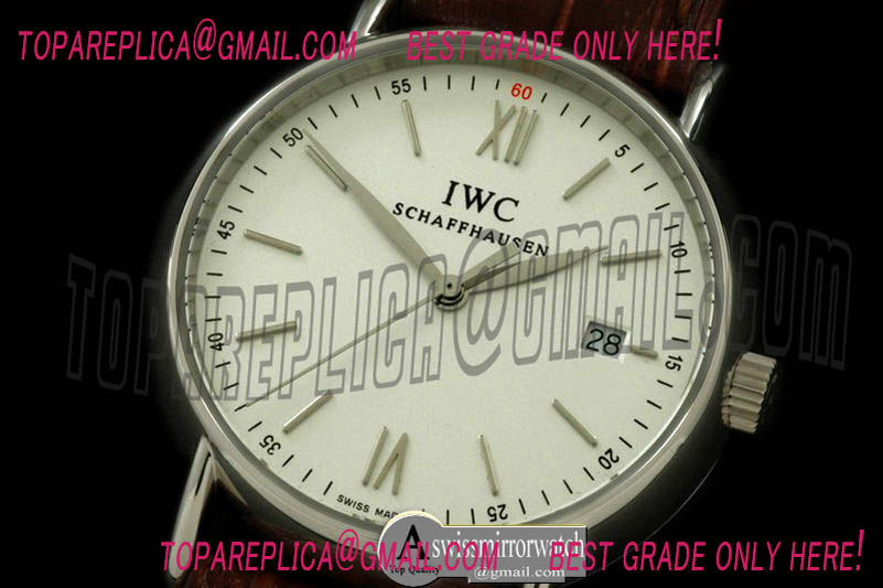 IWC Portifino Ladies SS/LE White Rom/Stk Swiss Qtz