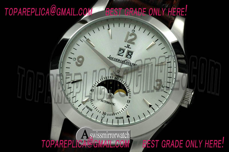 Jaeger-LeCoultre Master Big Date/Day Phase SS/LE White Asian 2813