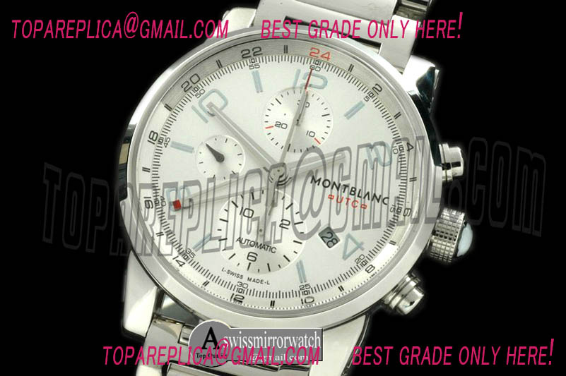 Montblanc Timewalker Chrono GMT SS/SS White Asia 7750