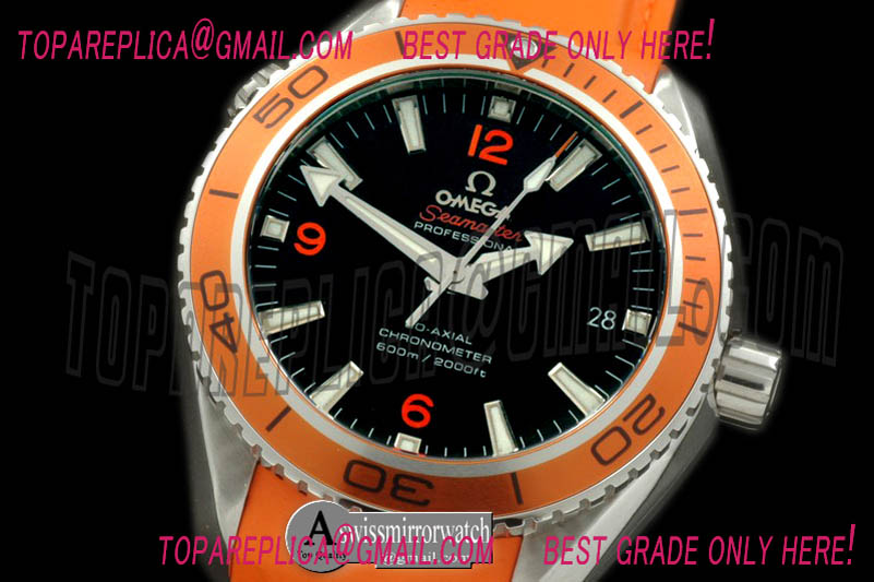 Omega P-Ocean Ceramic SS/RU Orange Swiss 2824