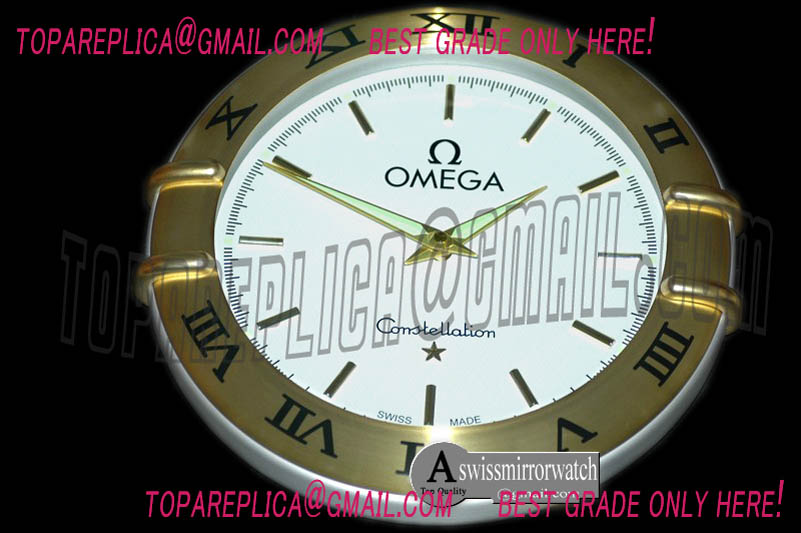 Omega Dealer Clock Constellation Style Swiss Quartz