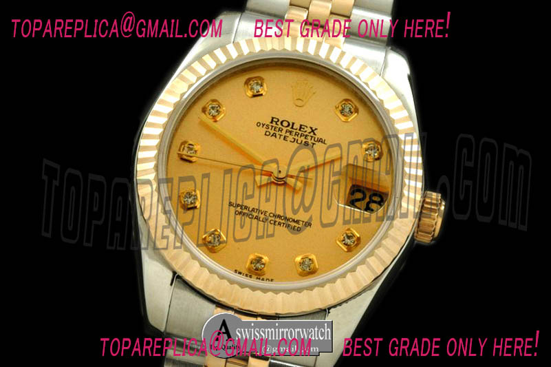 Rolex SS/YG Jubilee Gold Diam Swiss 2688/2355