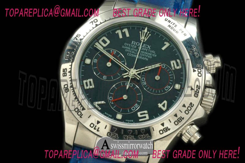 Rolex Daytona 116519 SS/LE Blue Num A-7750 Sec@6