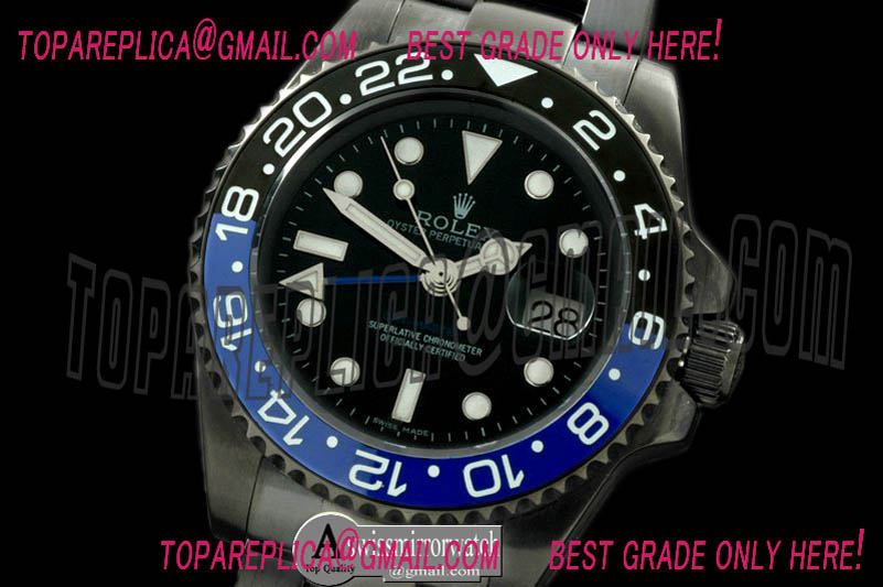 Rolex Pro Hunter GMT Black/Blue PVD Asian 2836