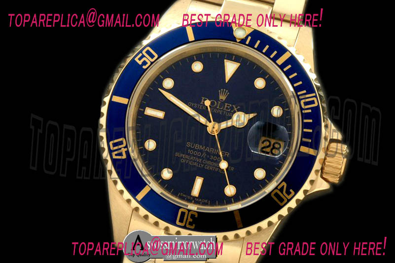 Rolex Submariner 16619 Blue FG Sub Asian 2813