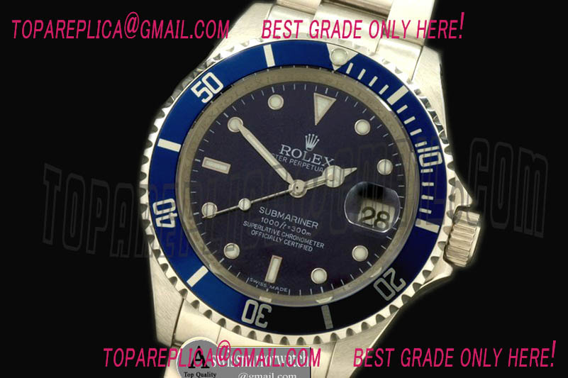 Rolex Submariner 16610 Blue SS Sub Asian 2813