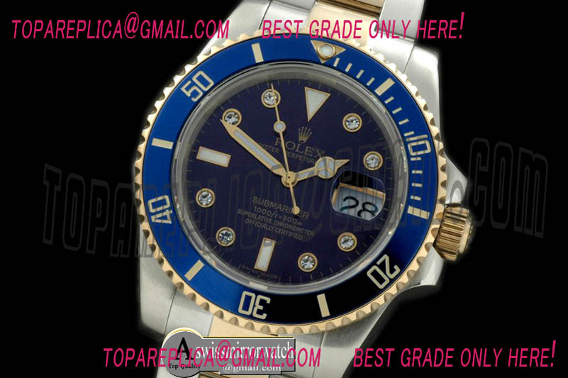 Rolex Submariner 116613 Blue 14K TT/Diam Sub Swiss 2836/3135