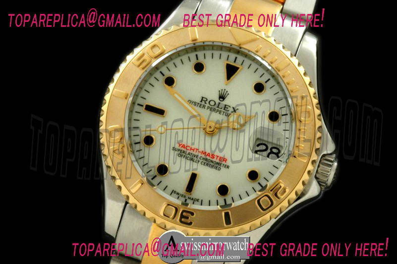 Rolex Yachtmaster Mid SS/YG White Swiss 2836/3135