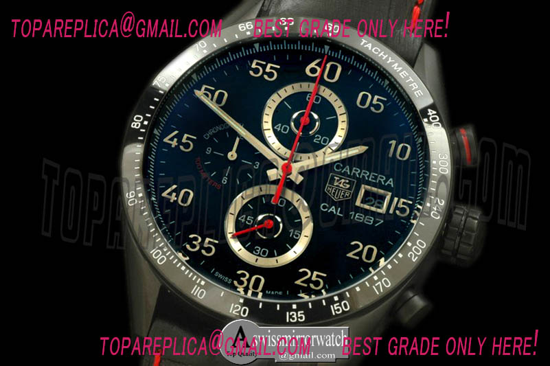Tag Heuer Carrera 43mm Limited Ed Chrono PVD/LE Black Jap Qtz