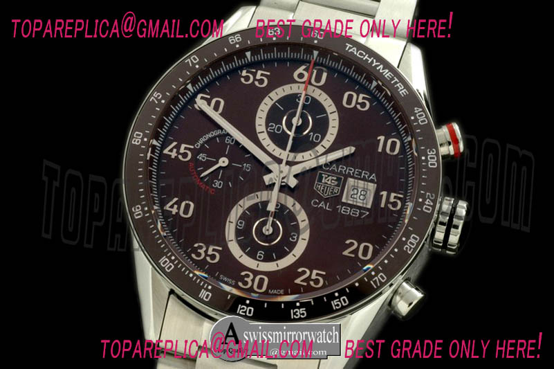 Tag Heuer Carrera 1887 Date Chrono SS/SS Brown A-7750