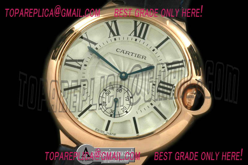 Ballon Bleu de Cartier Men RG/LE White Swiss Qtz