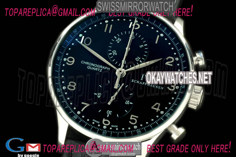 IWC Portuguese Chrono SS/LE Black Jap OS20