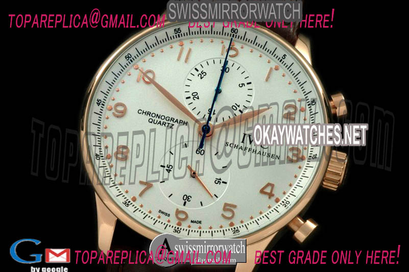 IWC Portuguese Chrono RG/LE White Jap OS20