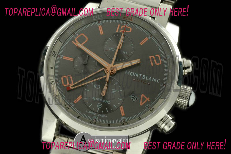 Montblanc Timewalker Chrono GMT SS/SS Grey Asia 7750