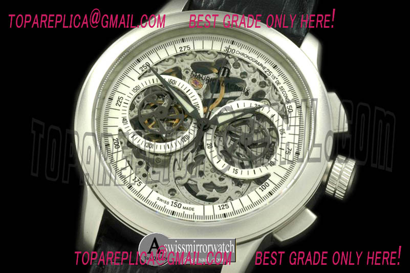 Maurice LeCroix Masterpiece Skeleton Chronographe SS/LE Wht Venus 75
