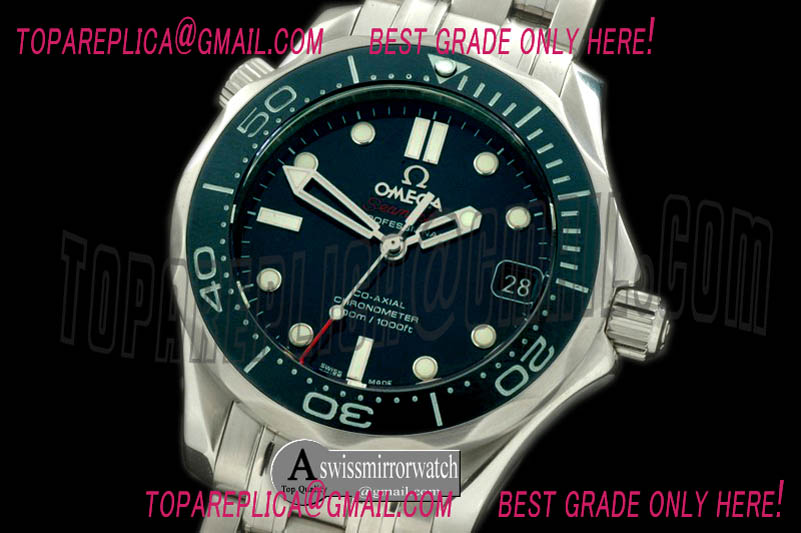 Omega Seamaster 300M Ladies SS/SS Blue Miyota 9105