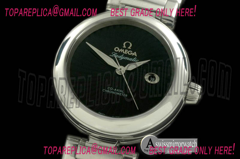 Omega Deville Ladymatic SS/SS Black J-9105