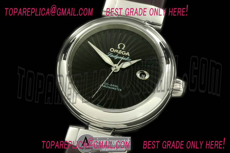 Omega Deville Ladymatic SS/LE Black J-9105