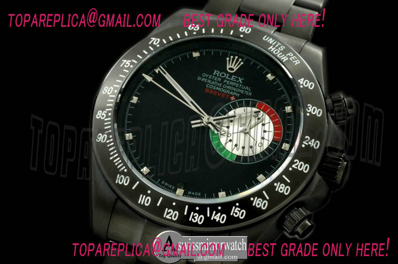 Rolex Brevet Plus Daytona PVD/PVD Black Asian 2813