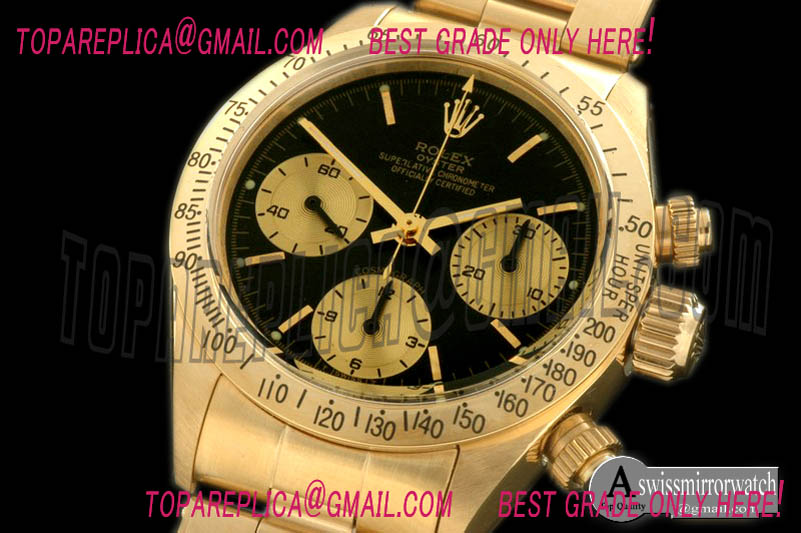 Rolex 6265 YG/YG Black Asian Venus 75 H/W