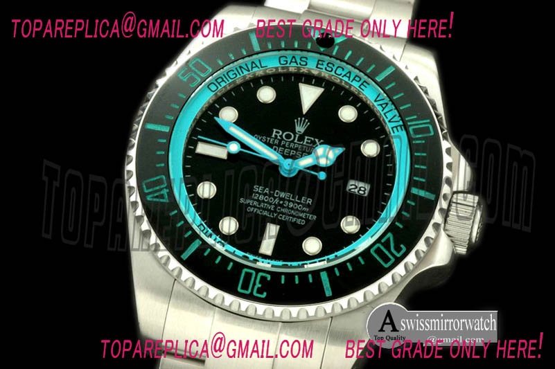 Rolex DeepSea Watch What if Edition SS Blk/LBlue A2813