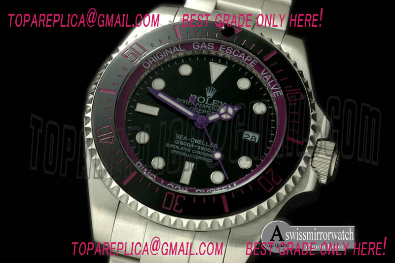 Rolex DeepSea Watch What if Edition SS Blk/Pur A2813