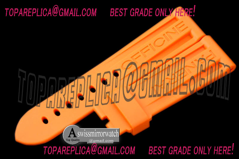 Panerai 24/22 Orange Rubber Strap for 44mm Pams