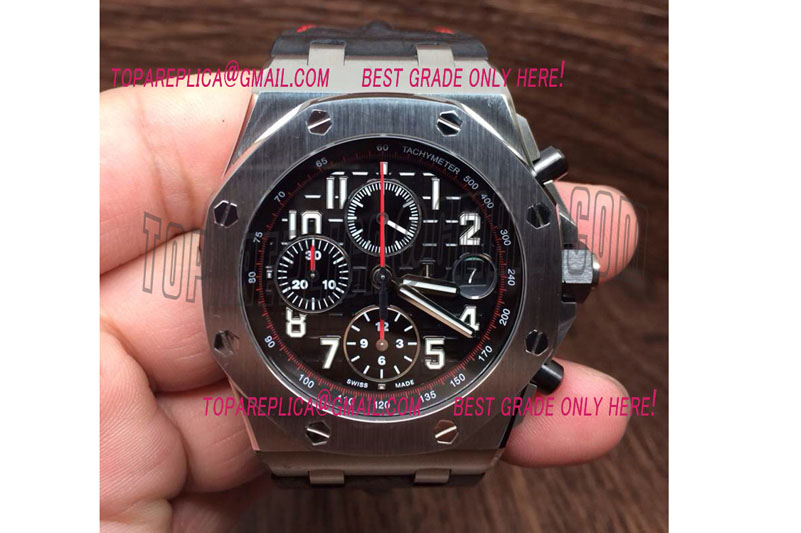 Audemars Piguet 2014 Royal Oak Chronograph SS/LE Black A-7750 Sec@12